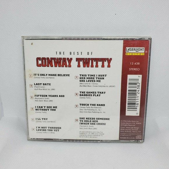 The Best of Conway Twitty by Conway Twitty (CD, Oct-1994, Laserlight) - Picture 3 of 6